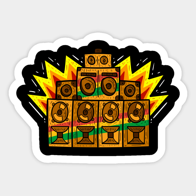 Reggae Music Dub Soundsystem Sticker by dconciente